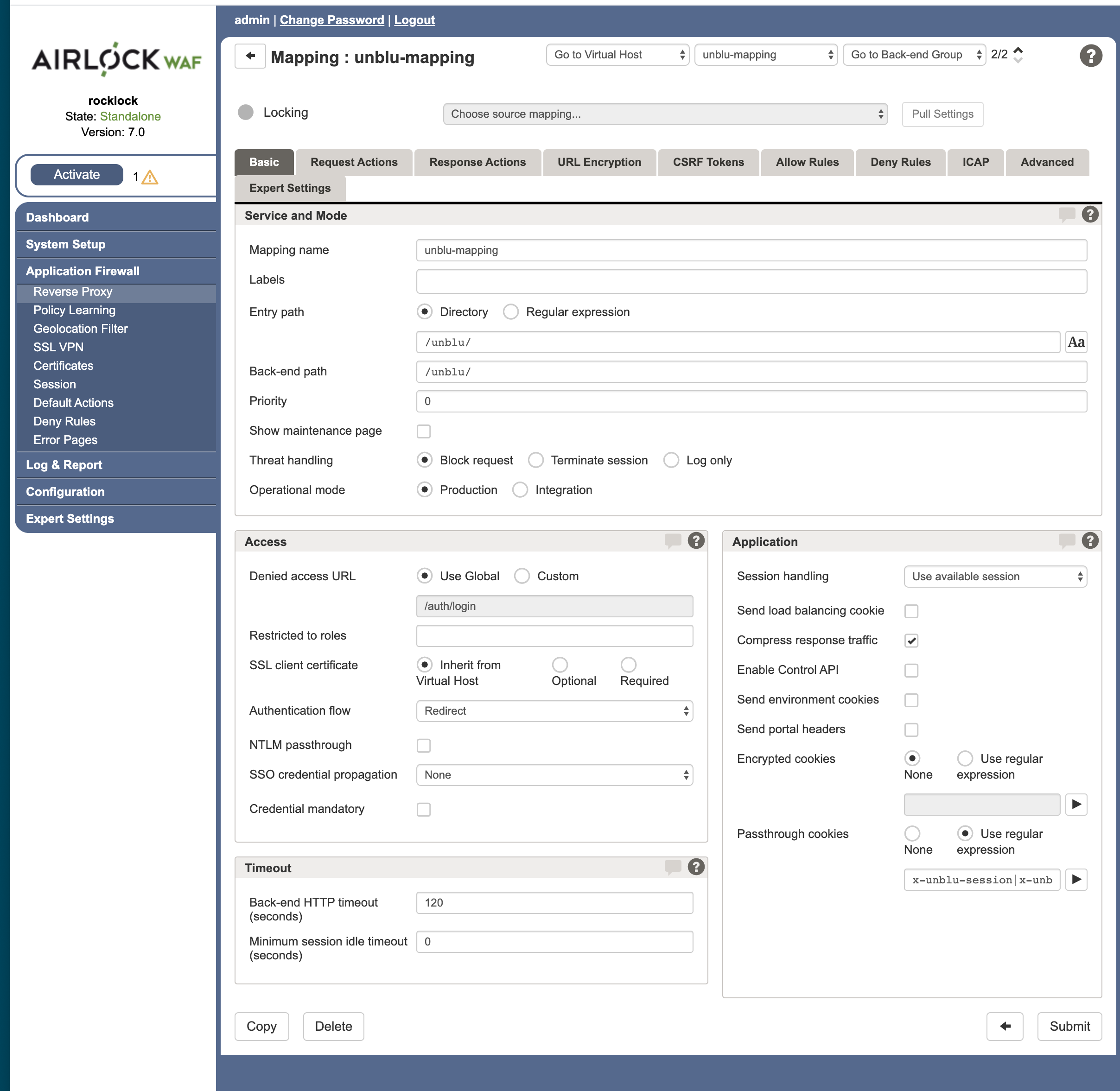 airlock unblu mapping basic