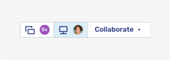 Multiple active collaboration layers in a conversation