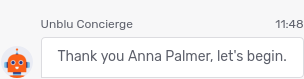 Concierge agent onboarding: done message