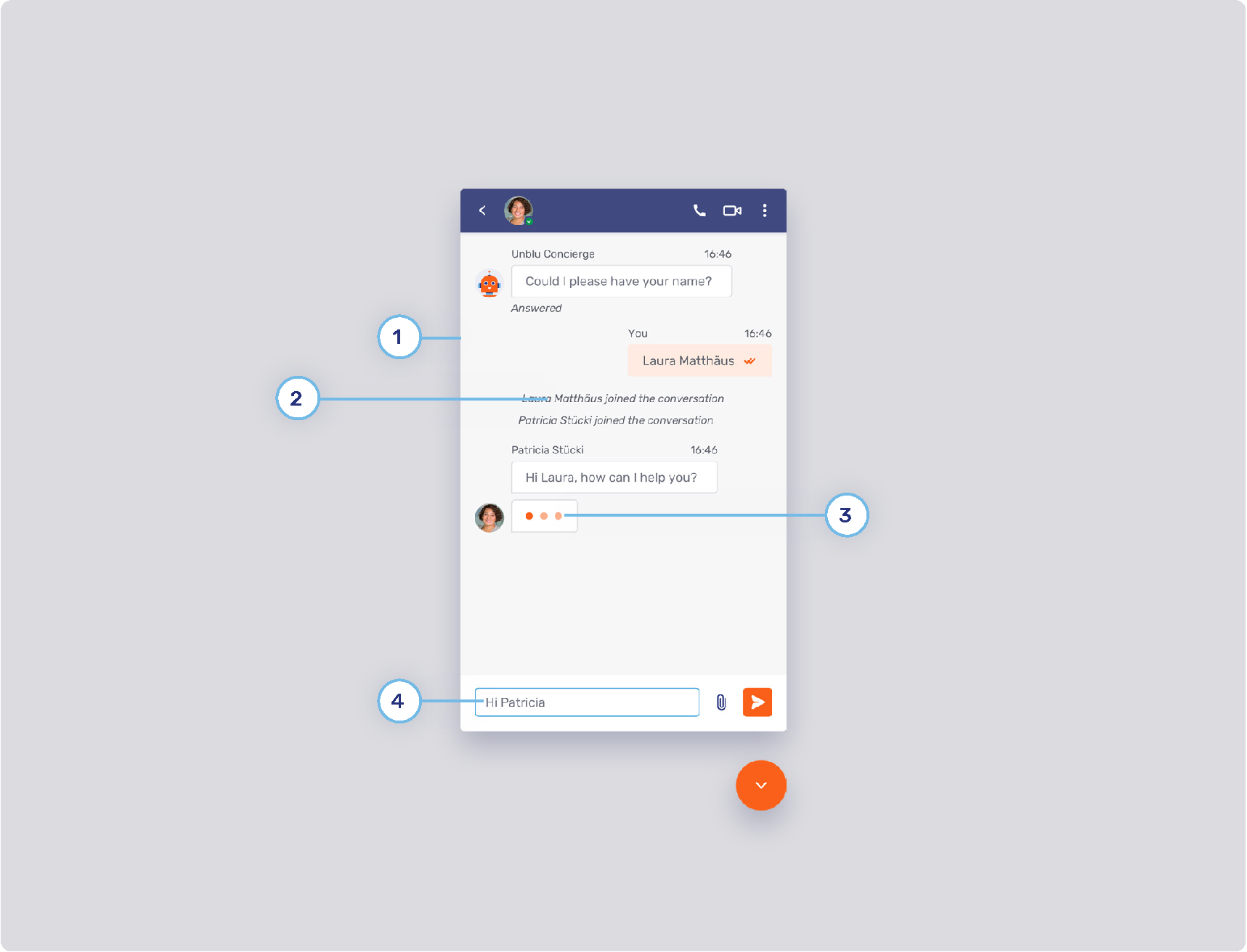 chat conversation panel 2