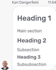 Markdown headings