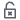 Open lock icon