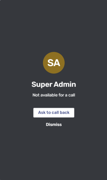 Callback button