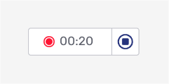 Manual recording controls when recording in progress