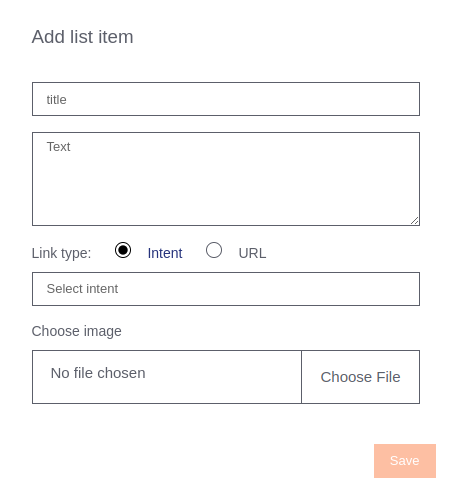 Modal dialog to add a list item to a list answer