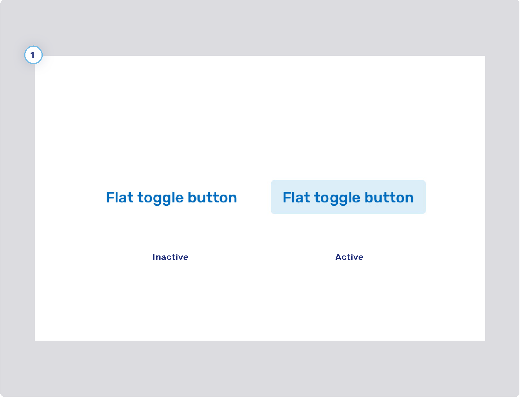 flat toogle buttons